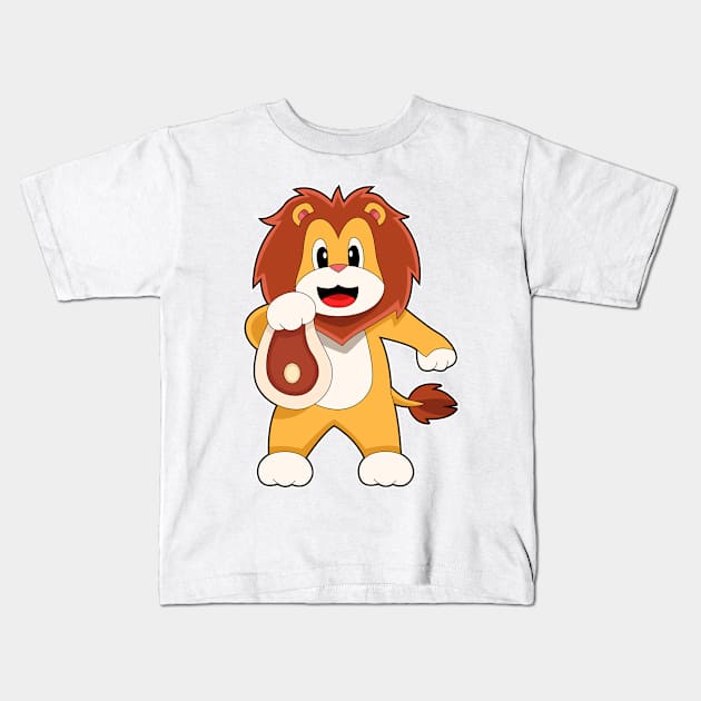 Lion Meat Kids T-Shirt by Markus Schnabel